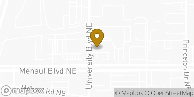 Map showing the location of Amazon Locker - Convenience in Albuquerque, NM 87107