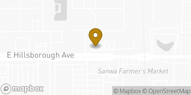 Map showing the location of Fifth Third Bank in Tampa, FL 33610