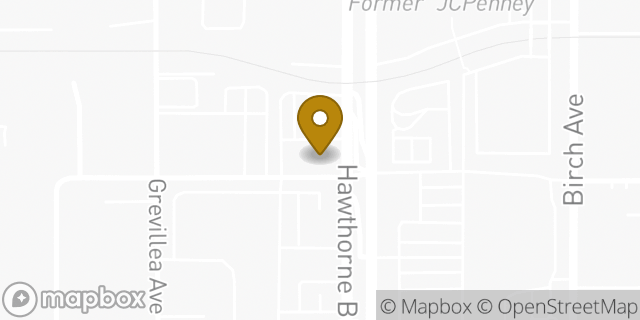 Map showing the location of Bank of America in Hawthorne, CA 90250