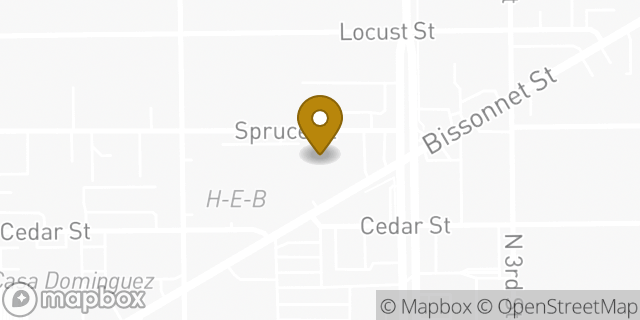 Map showing the location of ATM Heb in Bellaire, TX 77401
