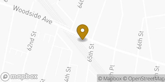 Map showing the location of Amazon Locker - Credential in Woodside, NY 11377