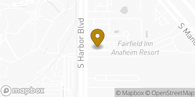 Map showing the location of McDonald's in Anaheim, CA 92802