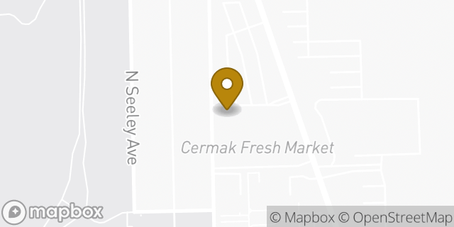 Map showing the location of Amazon Locker - Venecia in Chicago, IL 60645