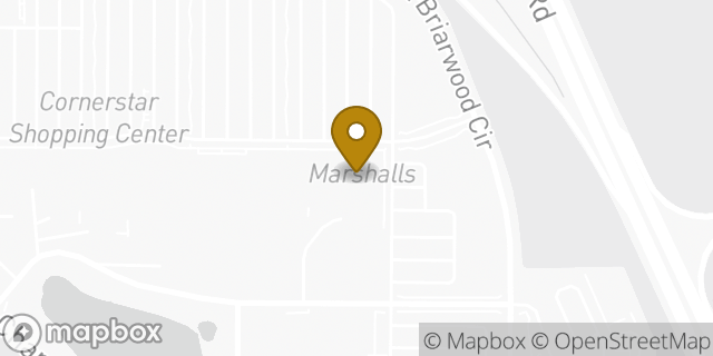 Map showing the location of Marshalls in Aurora, CO 80016