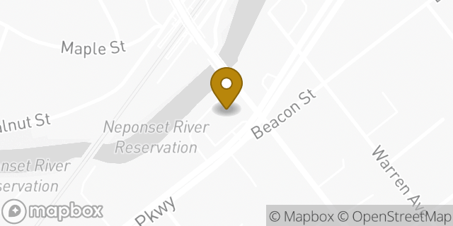 Map showing the location of The UPS Store in Boston, MA 02136
