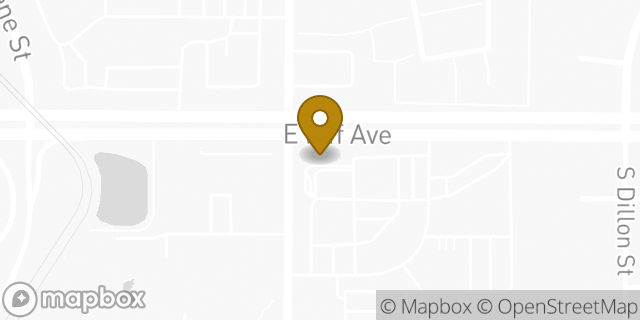 Map showing the location of McDonald's in Aurora, CO 80014