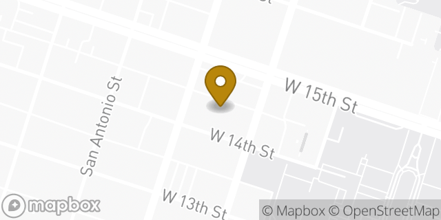 Map showing the location of WeWork in Austin, TX 78701