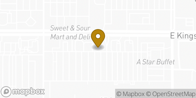 Map showing the location of Subway in Fresno, CA 93727