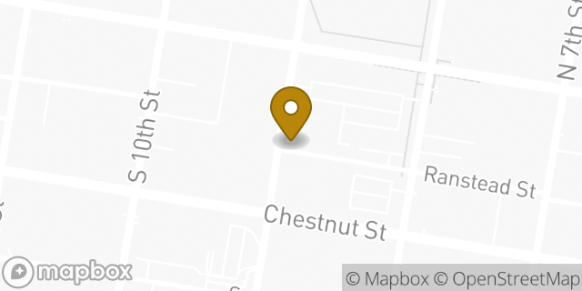 Map showing the location of Psychiatry & Human Behavior - 33 South 9th Street in Philadelphia, PA 19107