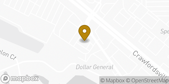 Map showing the location of Chase Bank in Indianapolis, IN 46224