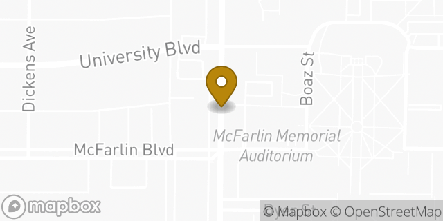 Map showing the location of FedEx Office Print & Ship Center in Dallas, TX 75205