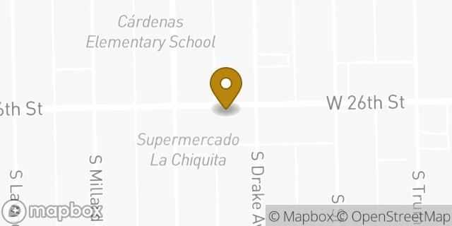 Map showing the location of Amazon Locker - Hound in Chicago, IL 60623