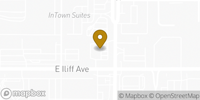 Map showing the location of Your Neighborhood 7-11 in Aurora, CO 80014