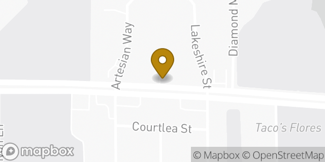 Map showing the location of Budget Car Rental in Humble, TX 77346