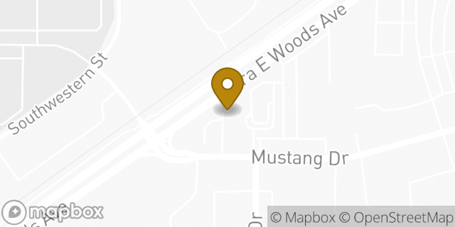 Map showing the location of Starbucks in Grapevine, TX 76051