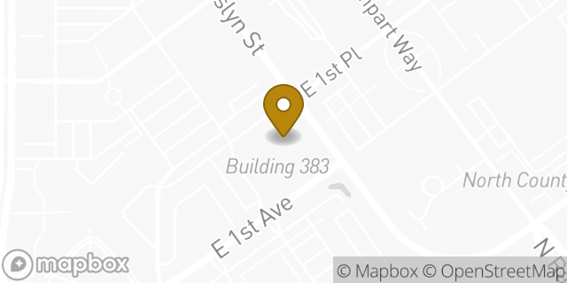 Map showing the location of American Legion State Headquarters in Denver, CO 80230