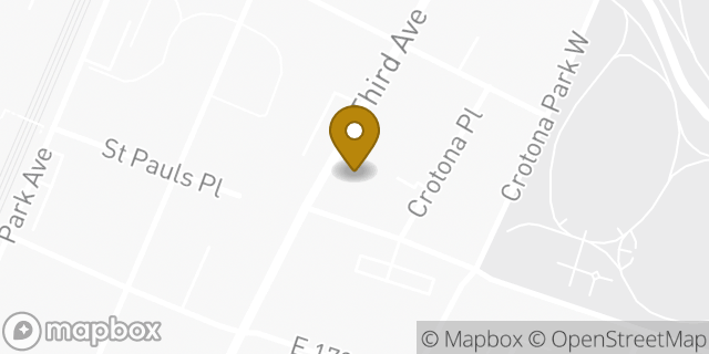 Map showing the location of Papa Johns Pizza in Bronx, NY 10456