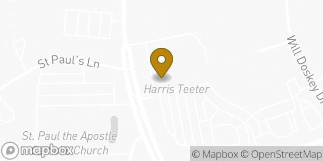 Map showing the location of Papa Johns Pizza in Greensboro, NC 27410