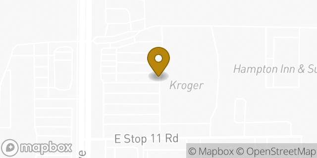 Map showing the location of ATM Kroger in Idianapolis, IN 46237