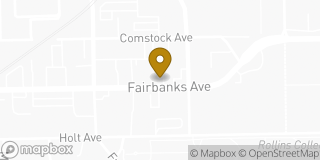 Map showing the location of The UPS Store in Winter Park, FL 32789