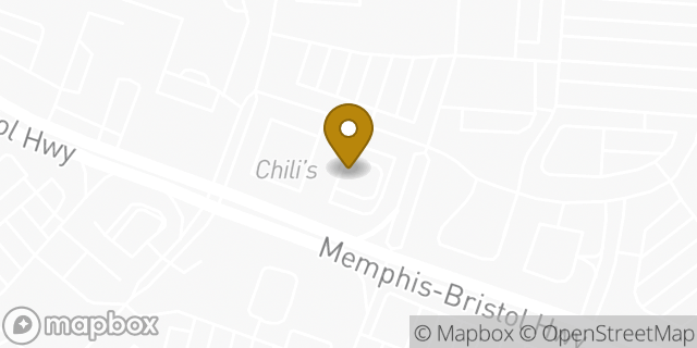 Map showing the location of Panera Bread in Nashville, TN 37221
