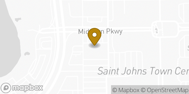 Map showing the location of Panera Bread in Jacksonville, FL 32246
