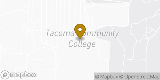 Map showing the location of ATM Tacoma Cc - Library in Tacoma, WA 98466