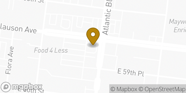 Map showing the location of McDonald's in Maywood, CA 90270