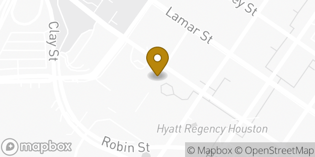 Map showing the location of Chase Bank in Houston, TX 77002