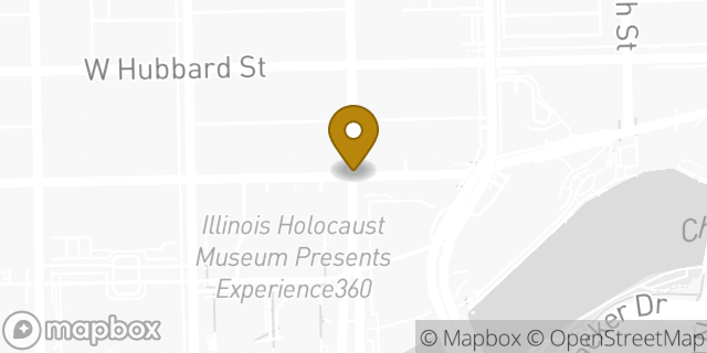 Map showing the location of Hertz in Chicago, IL 60654