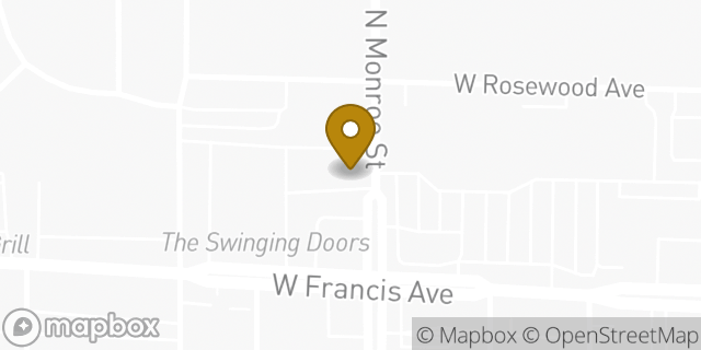 Map showing the location of McDonald's in Spokane, WA 99208