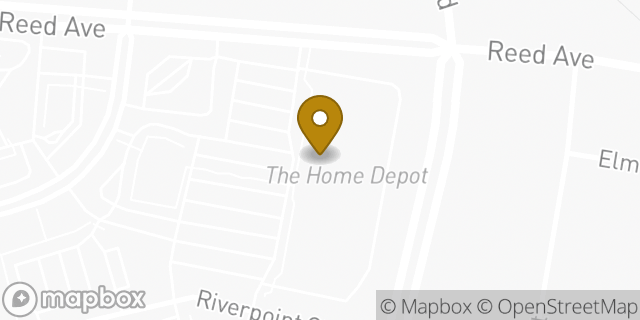 Map showing the location of The Home Depot in West Sacramento, CA 95605