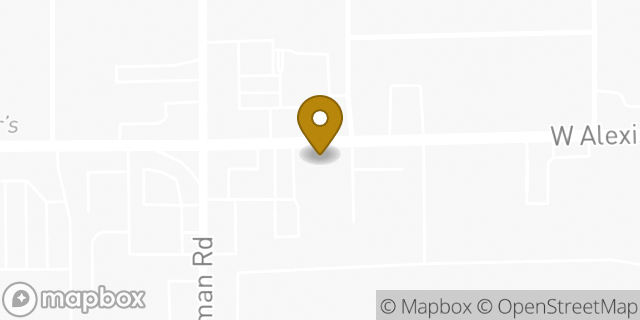 Map showing the location of Budget Truck Rental in Toledo, OH 43612