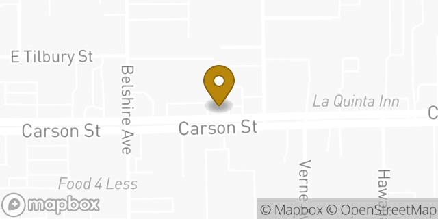 Map showing the location of Enterprise Rent-A-Car in Hawaiian Gardens, CA 90716