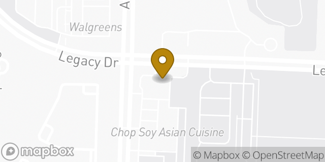 Map showing the location of Amazon Locker - Necklace in Plano, TX 75023