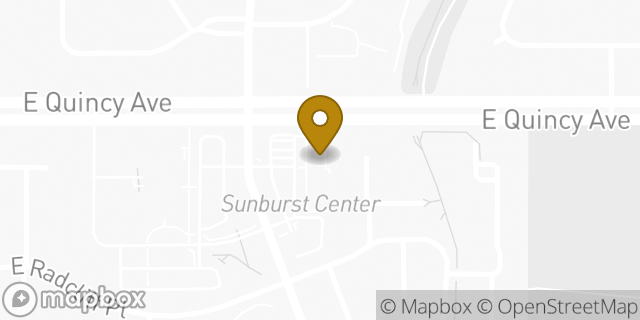 Map showing the location of ATM 7ELEVEN, INC. in Aurora, CO 80015