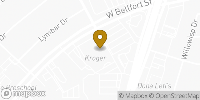 Map showing the location of Kroger in Houston, TX 77035