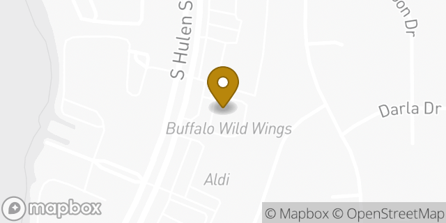 Map showing the location of Buffalo Wild Wings in Fort Worth, TX 76132