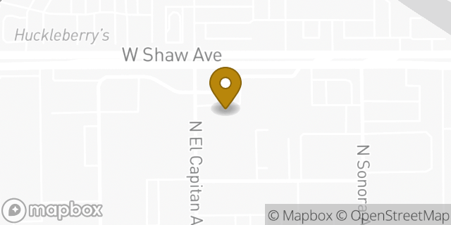 Map showing the location of Amazon Locker - Billing in Fresno, CA 93722