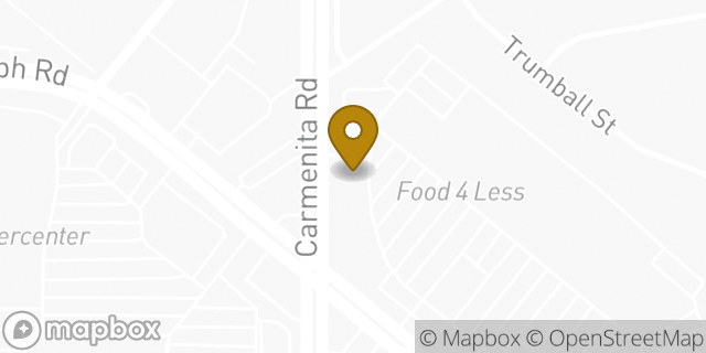 Map showing the location of Chipotle Mexican Grill in Santa Fe Springs, CA 90670
