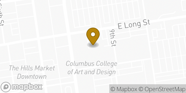 Map showing the location of Amazon Locker - Fryer in Columbus, OH 43215