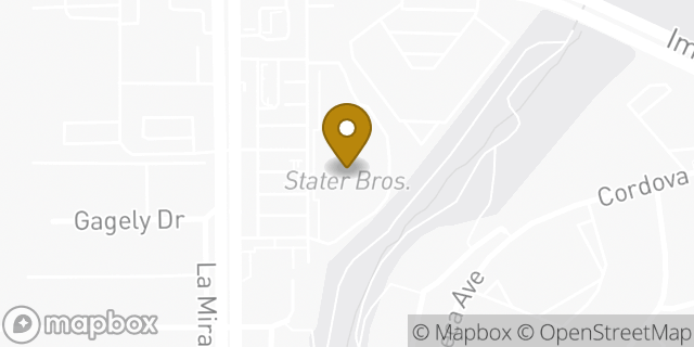 Map showing the location of Coinme in La Mirada, CA 90638