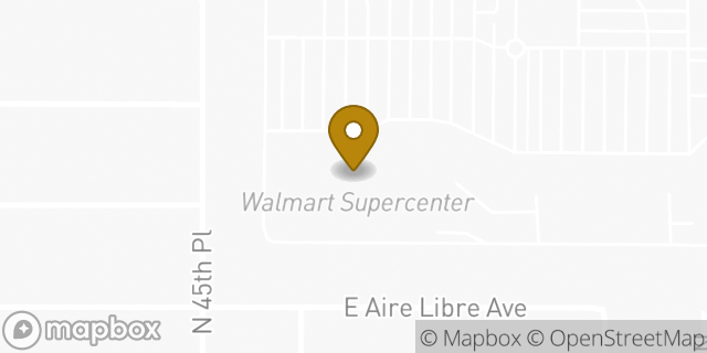 Map showing the location of Walmart Business Center in Phoenix, AZ 85032
