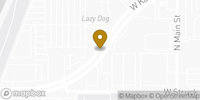 Map showing the location of Starbucks in Orange, CA 92867
