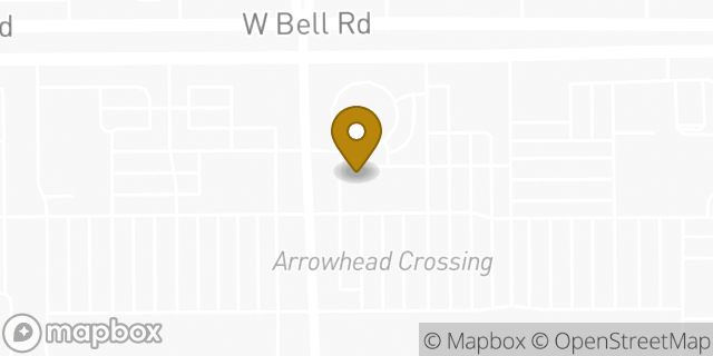 Map showing the location of Baskin-Robbins in Peoria, AZ 85382