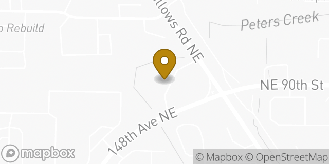 Map showing the location of Amazon Locker - Aditi in Redmond, WA 98052