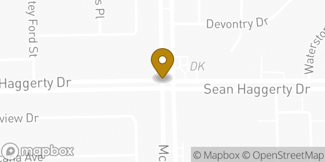Map showing the location of Dunkin' in El Paso, TX 79934