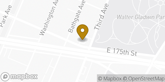 Map showing the location of Baskin-Robbins in Bronx, NY 10457