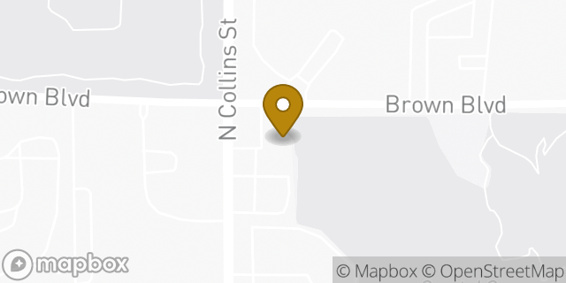 Map showing the location of Amazon Locker - Bamba in Arlington, TX 76011