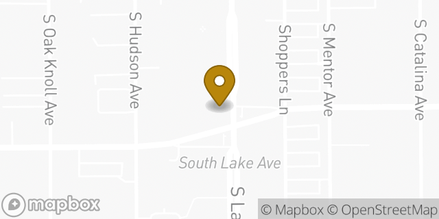 Map showing the location of Pasadena-S. Lake in Pasadena, CA 91101
